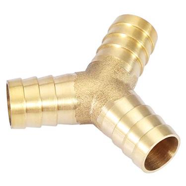 Imagem de Brass y 3 Vias Mangueira Conector Conector Ajuste Air Water Gas Cobre OD 6/8/10/21/14/16mm (16mm (1pcs))
