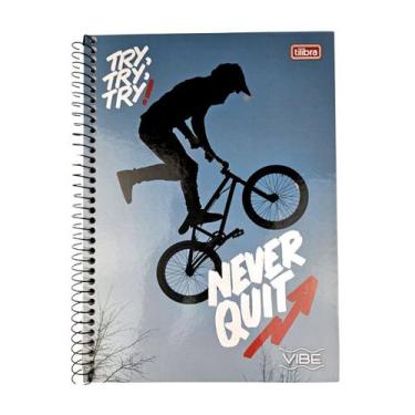 Imagem de Caderno Espiral Grande Universitário 1 Matéria Vibe Feminino/Masculino