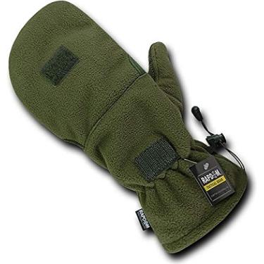 Imagem de RAPDOM Luvas táticas de fleece, verde-oliva, média