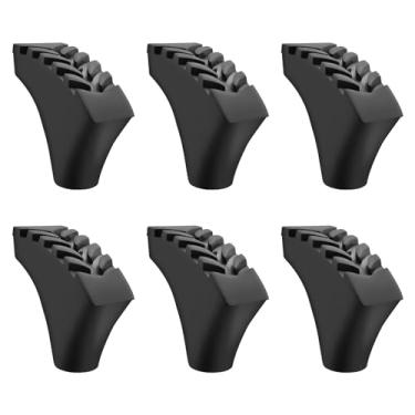 Imagem de 6 peças de bastões de trekking, acessórios para tiking – pontas de bengala para bengalas, pontas de borracha para bastões de caminhada, acessórios de borracha de substituição para caminhadas cabem na