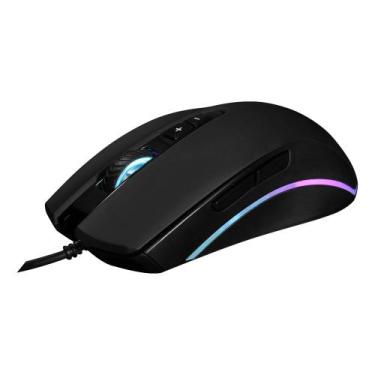 Imagem de Mouse para jogo mm046 preto com luz led - CLANM