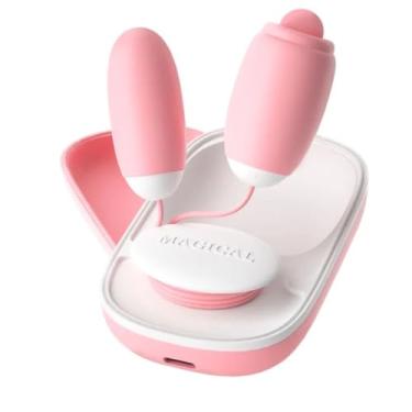 Imagem de Cápsula Vibratória Dupla Magic Box Com Língua Estimuladora 12 Vibrações Prazer Intenso Orgasmos Poderosos
