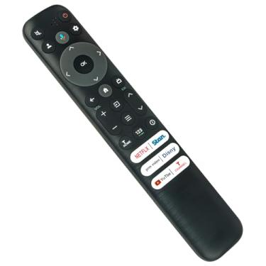 Imagem de RC813 FAB1 Controle remoto de substituição por voz compatível com TCL Smart Google TV 55Q750G 43Q750G 65QM850G 65Q750G 75Q750G 85Q750G 75QM850G 85QM850G 98QM850G 50Q550G 55Q55 0G 65Q550G 55Q650G