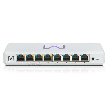 Imagem de Alta Labs S8-Poe, Switch Ethernet Gerenciável Multi-Gigabit De 8 Portas Com 4 Portas Poe+, Poe Econômico De 60 W, Montagem Em Mesa Ou Parede, Gerencia Rede Via Nuvem Ou Controlador Local, Divisor Et