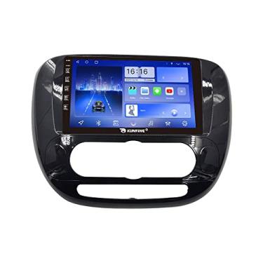 Imagem de Kunfine Car CarPlay Android Navegação Automática Rádio GPS Estéreo Câmera Reversa Tela IPS Touchscreen Tablet Pad Media Player para Kia Soul 2014-2017 MT, se Aplicável Octa Core 3G + 32G