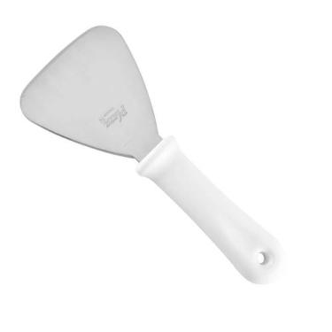 Imagem de Espátula de Pizza Reta Inox Cabo Branco 90mm - Hercules