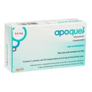 Imagem de Apoquel Zoetis Dermatológico para Cães com 20 Comprimidos 3,6mg