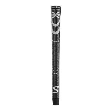 Imagem de SuperStroke Cross Conforto Golfe Club Grip | Poliuretano macio e aderente que aumenta a tração | Superfície em estilo X e antiderrapante | Rode mais rápido e quadrado o Clubface Mais Naturalmente, Black/Grey, Oversized