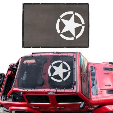 Imagem de Bestaoo Proteção UV para Wrangler 2018-2023 JL JLU 4 portas (estrela)