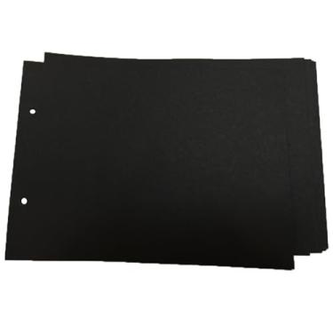 Imagem de AIOR Álbum De Fotos Scrapbook Com Páginas Pretas Recarregáveis, 30 Folhas (60 Páginas), Papel Grosso Em Branco Para Artesanato, Coração Vintage, Faça Você Mesmo