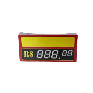 Imagem de Etiqueta Cartaz com Números Digitais Mini 8,5x4cm Papel Duplex 100 uni