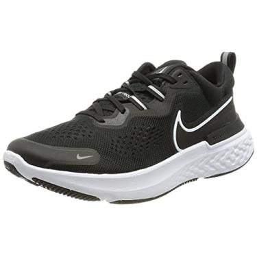 Imagem de Nike React Miler 2 Mens Running Trainers CW7121 Sneakers Shoes (UK 6.5 US 7.5 EU 40.5, Black White Smoke Grey 001)