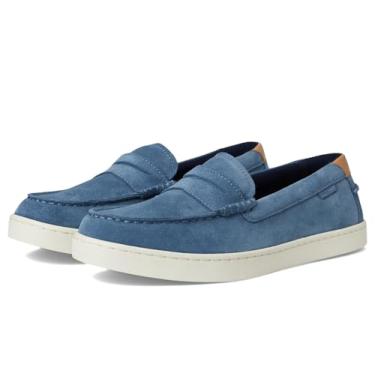 Imagem de Cole Haan Mocassim masculino Nantucket Penny, Camurça azul chinesa/biscoito/marfim, 43