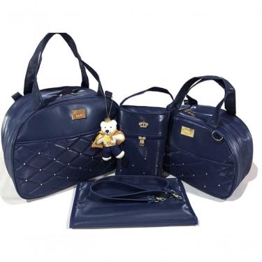 Imagem de Bolsa Maternidade Kit Saída Azul