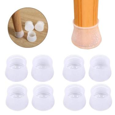 Imagem de 8 Un Protetor De Pé Cadeiras Mesas Móveis Apoios Silicone - Protetor P