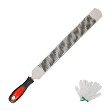 Imagem de Loyzen Garra de casco de 45,7 cm, lixa de ferradura, ferramenta de arquivo de ferrador, aço carbono, adequada para cavalo, vaca, cabra, cascos de animais