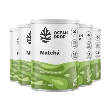 Imagem de Kit 5 Matchá Chá Verde Ocean Drop Vegano 125G