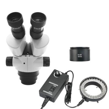 Imagem de Lakimi Cabeça binocular branca para microscópio estéreo – acessório de visualização de substituição, LK-7045A-W