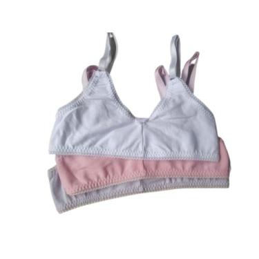Imagem de 4 Sutiãs Soutien Top Infantil Infanto Juvenil Menina Moça - Nina Moda 