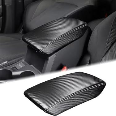 Imagem de TENWIND Capa de apoio de braço para console central de carro, protetor impermeável resistente a arranhões compatível com acessórios de fibra de carbono Subaru Crosstrek/Impreza 2024 2025