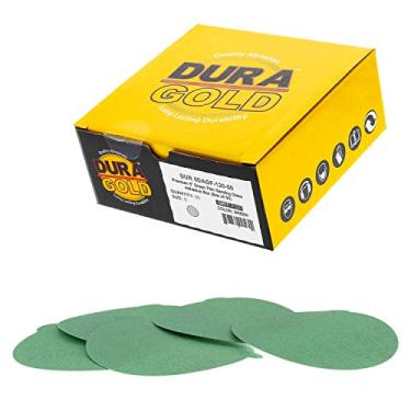 Imagem de Dura-Gold – Película premium – filme verde de 3000 grãos de 12,7 cm – Discos de lixamento autoadesivos PSA para lixadeiras da DA Sanders – Caixa com 50 discos de acabamento em lixa para automóveis e trabalhos em madeira, 5DAGF-120-50, 120-Grit