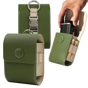 Imagem de Ranyi Estojo de transporte para telêmetro de golfe, bolsa de transporte de couro PU com fivela de metal e suporte para 2 camisetas para REVASRI/para Redtiger/para Callaway/para Bushnell/para Acer