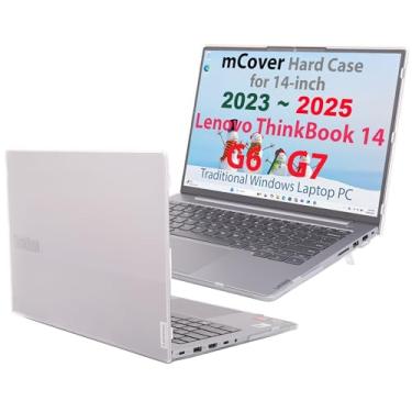 Imagem de mCover A capa é compatível apenas com notebooks Lenovo ThinkBook 14 G6/G7 Series 2023 ~ 2025 de 14 polegadas (não funciona com outros modelos Lenovo) - transparente