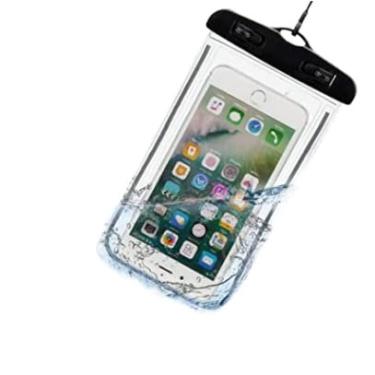 Imagem de 2 Capa Bolsa Prova Dágua Impermeável Celular Transparente Universal (2)