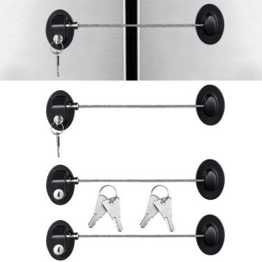 Imagem de Mini refrigerador Cabinet Locks Hotop para crianças, pacote com 4