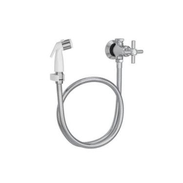 Imagem de Ducha Higiênica com Registro Derivação e Gatilho Branco Cromada Deca -