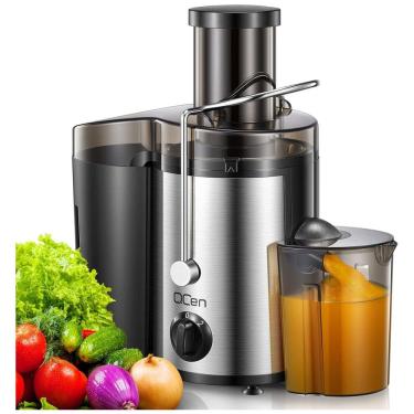 Imagem de Centrífuga de Frutas com 2 Velocidades, Aço Inox, 500W, 110v, QCEN KS 501, Prateado