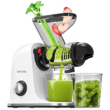 Imagem de Centrifuga de Frutas com Função Reversa, Motor Silencioso e Mastigação Lenta, 110V 150W, SiFENE, Branca