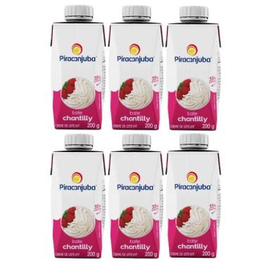 Imagem de Creme de Leite 35% Bate Chantilly 200g Kit com 6 unidades - Piracanjub