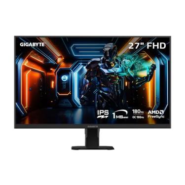 Imagem de GIGABYTE GS27F Advanced - Monitor de jogos IPS de 27 polegadas - FHD 1920x1080-180Hz/OC 190Hz - 1ms MPRT - AMD FreeSync - HDMI, DP - Preto (GS27F A US)