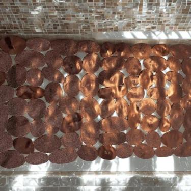 Imagem de Tapete de Banheiro Box Antiderrapante Ventosas Chuveiro 70x35 cm - MV,