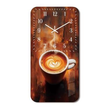 Imagem de Relógios de fazenda grandes para parede - Relógios analógicos de cozinha de 61 cm operados por bateria - Relógios de parede rústicos vintage silenciosos sem tique-taque para sala de estar, escritório