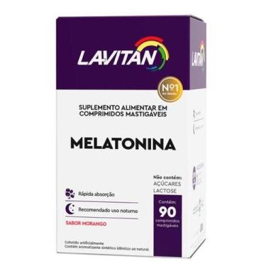 Imagem de Lavitan Melato nina sabor Morango -  90 Comprimidos Mastigáveis - Cime