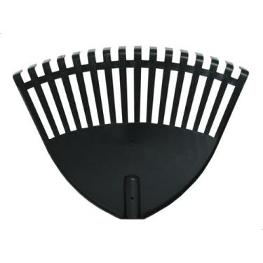 Imagem de Vassoura Jardim Rastelo Plástico Folhas Grama N16 Preto - JORANI