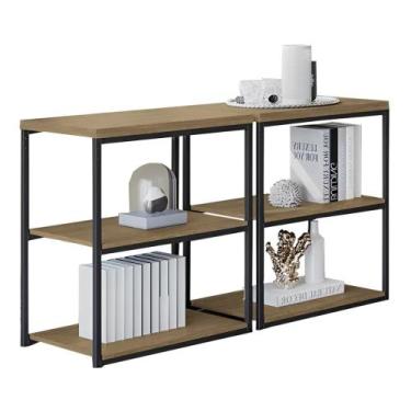 Imagem de Aparador Buffet Modular com 3 Prateleiras Estilo Industrial 45x60 kapp