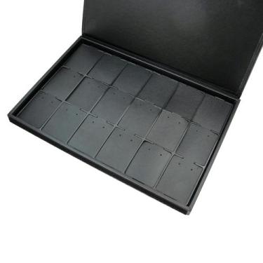 Imagem de Bandeja Napa com Tampa para 18 Pares de Brinco ou Cordões - Grande - R