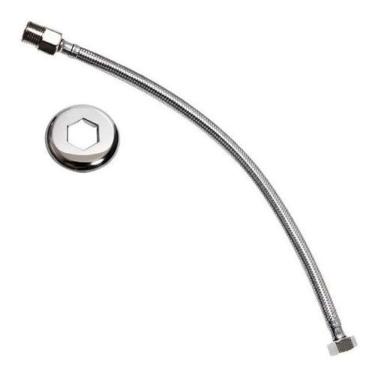 Imagem de Engate Flexível Rabicho Fêmea X Macho Aço Inox 50cm 1-2