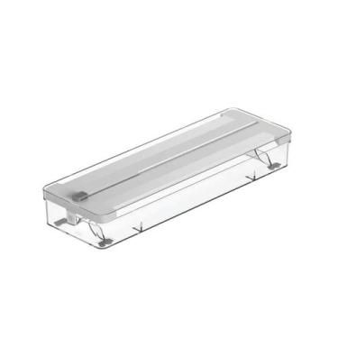 Imagem de Organizador e Cortador Porta Rolos Duplo Gaveta Papel Alumínio Filme P