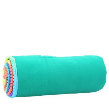 Imagem de Canga Atoalhada Sol com Pompom Colorido Bauarte, Verde