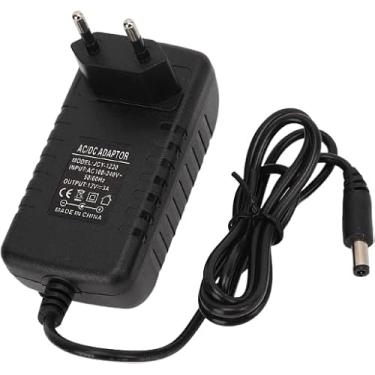 Imagem de Fonte de Alimentação 12V 3A Bivolt Automática com Plug 5.5mm x 2.1mm (P4) – Compatível com Dispositivos Eletrônicos, Entrada 100-240V, Cabo de 90cm, Cor Preta