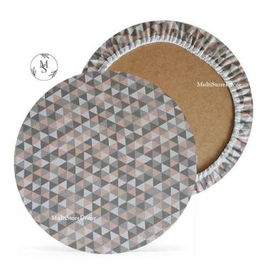 Imagem de 01 Capa de Sousplat Chevron Preto - 35 cm - Várias Cores e Estampas - 