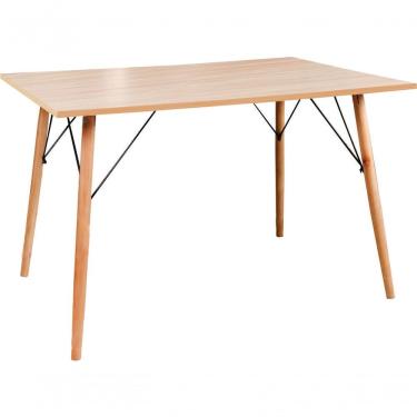 Imagem de Mesa Eames Eiffel Retangular 80 X 120 Cm Amadeirado Truffel