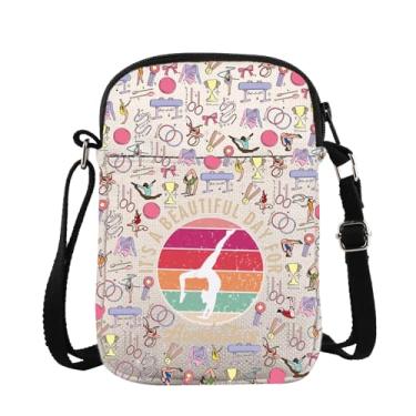 Imagem de ZJXHPO Bolsa tiracolo de ginástica acrobática It's A Beautiful Day For Acrobatics Bolsa de ombro para ginasta, Acrobacia Cb, Tendência