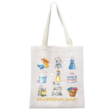 Imagem de MEIKIUP Bolsa de ombro para equipe de limpeza, presente para empregada doméstica, mercadoria, equipe de limpeza, Limpeza Tb, One Size, Moderno