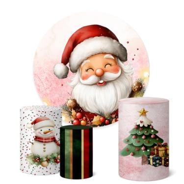 Imagem de Trio Capas Cilindro + Painel Sublimado 1,50m Natal (K1NAT070)