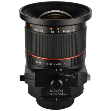 Imagem de Rokinon Lente fixa de deslocamento inclinável TSL24M-C 24mm f/3.5 para Canon